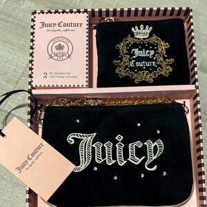 Juicy Couture Wristlet & Coin Purse Duo in gift Box NWT~ $79